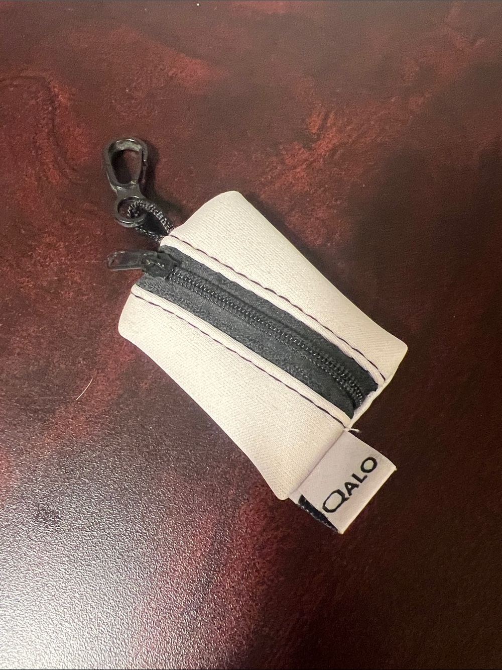 QALO Ring Pouch Key Holder with Black Zipper